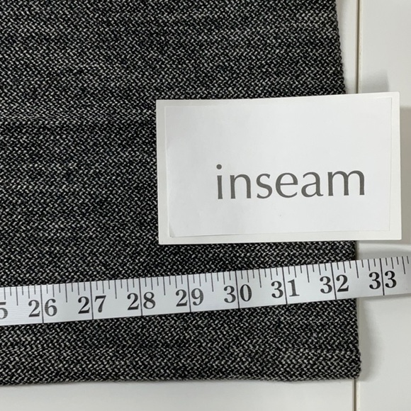 Ann Taylor LOFT Julie Trousers Tweed Black Soft White Gray SIZE 8 - Picture 8 of 11